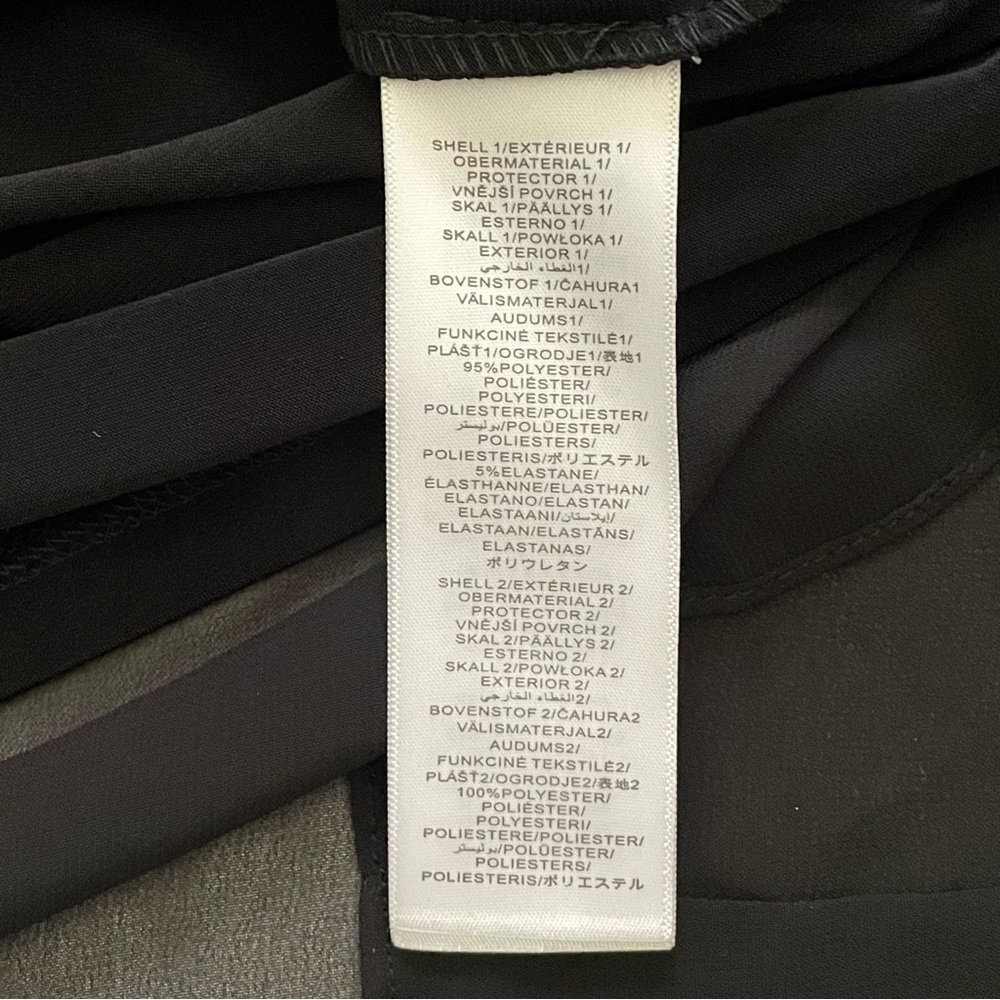 ADRIANNA PAPELL Black Sleeveless Midi Dress waterfall sheer high low hem 18W - Picture 7 of 7
